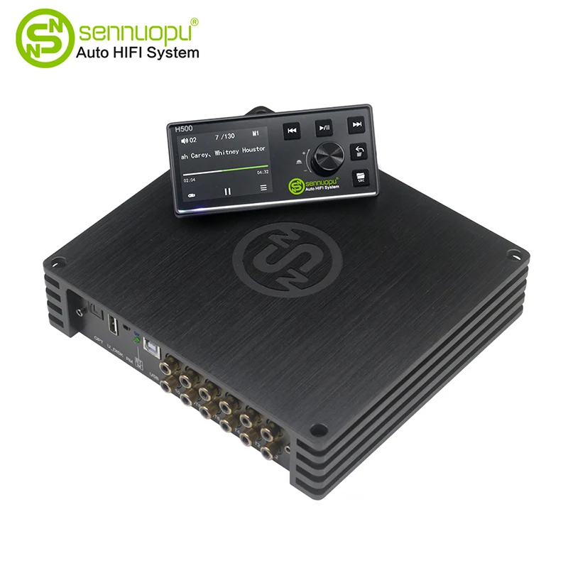 Bil lyd 8*50w dsp -forsterker med 10ch